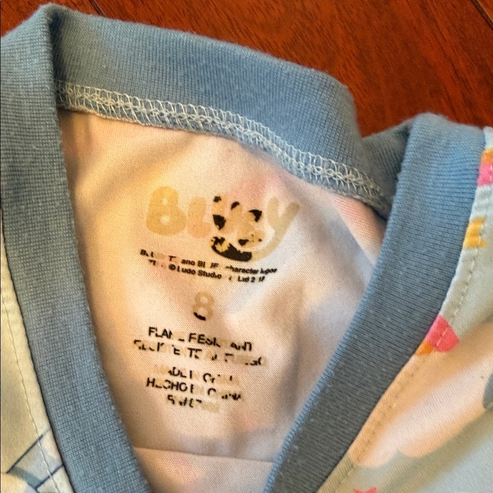 Kids Cartoon Pajama Set - Pink and Blue - Picture 6 of 14